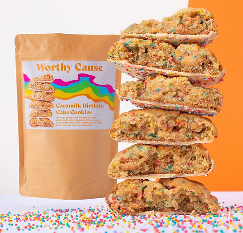 Caramilk Birthday Cake Cookies 125g 2-Pack