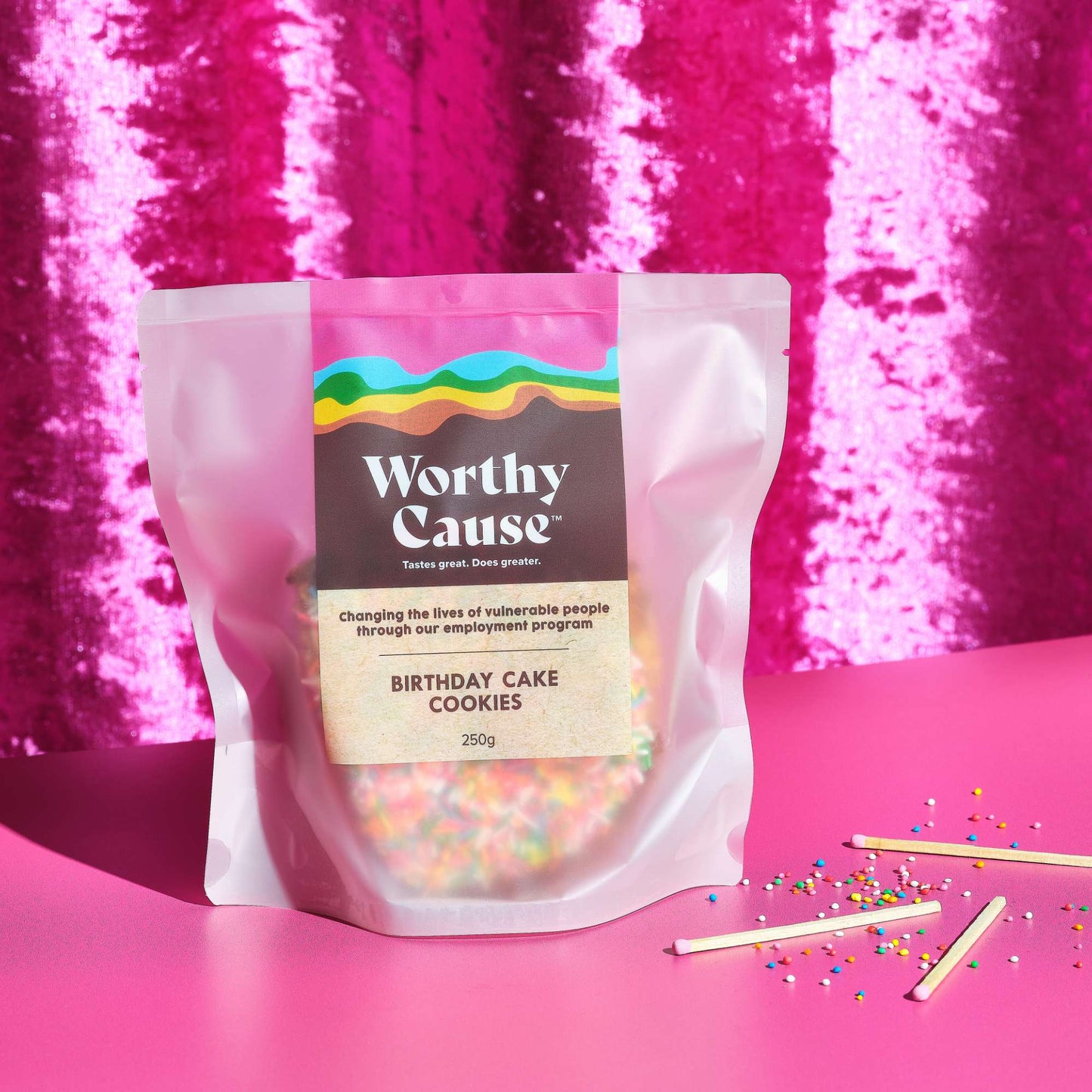 Caramilk Birthday Cake Cookies 125g 2-Pack