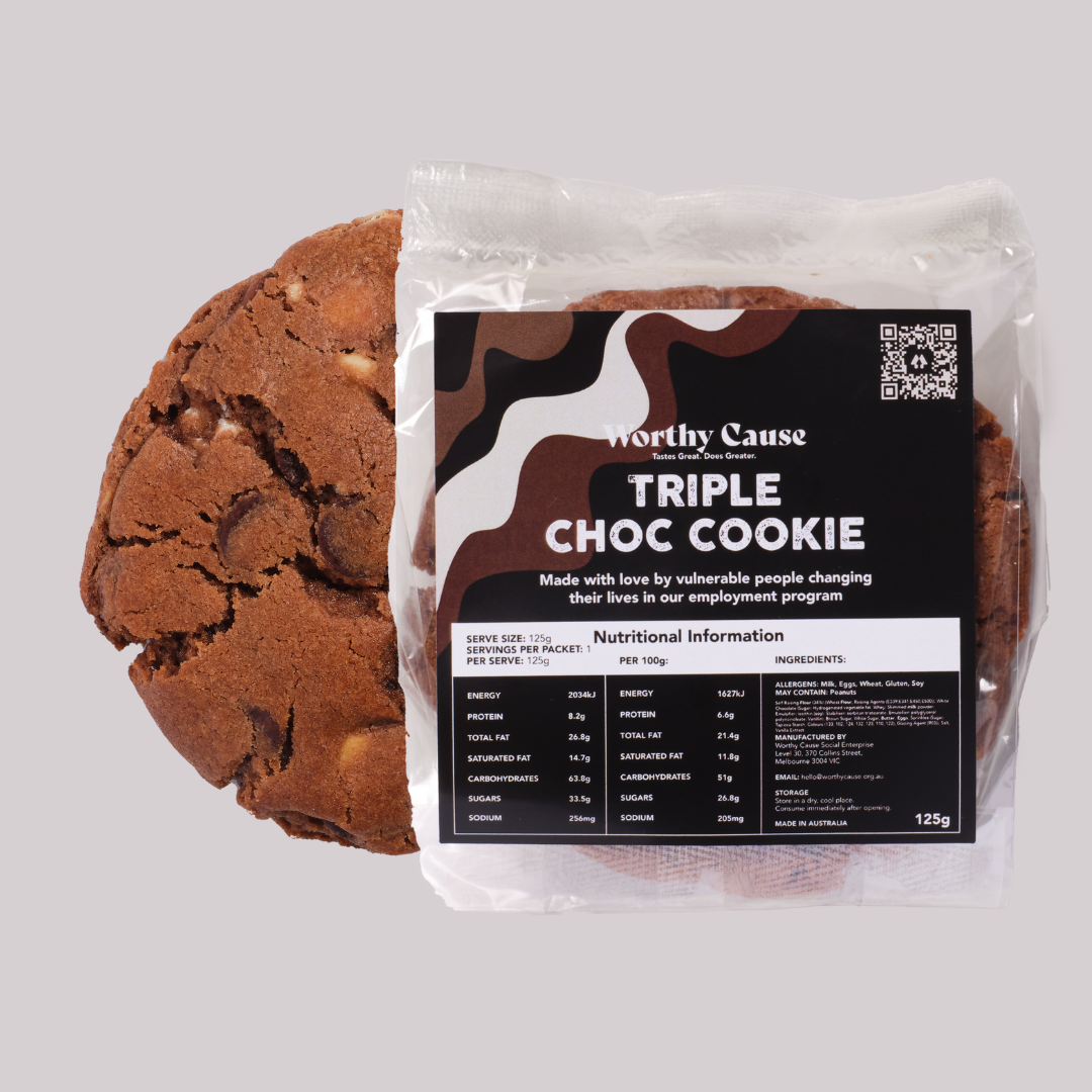 Triple Choc Chip Cookie 125g