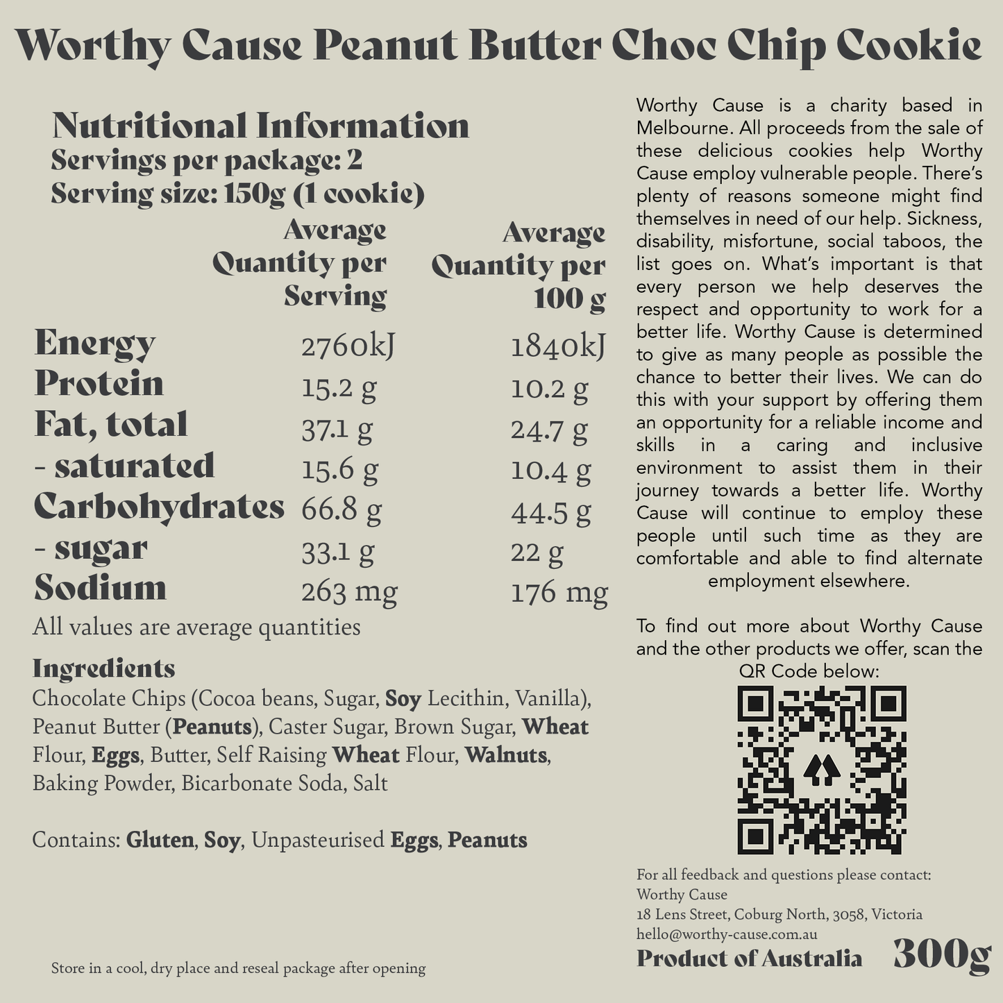 Peanut Butter Choc Chip Cookies