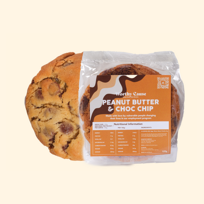 Peanut Butter Choc Chip Cookies 125g Individual Serve